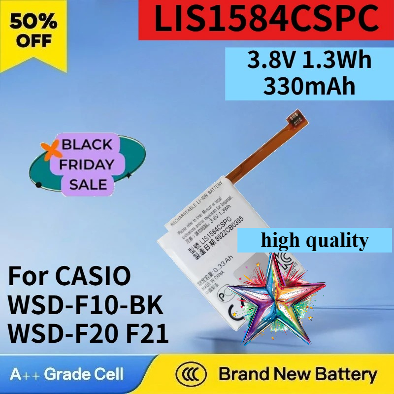 Rg Watches & Jewelry Gmbh - Baterai 3.8V 1.3Wh LIS1584CSPC untuk CASIO