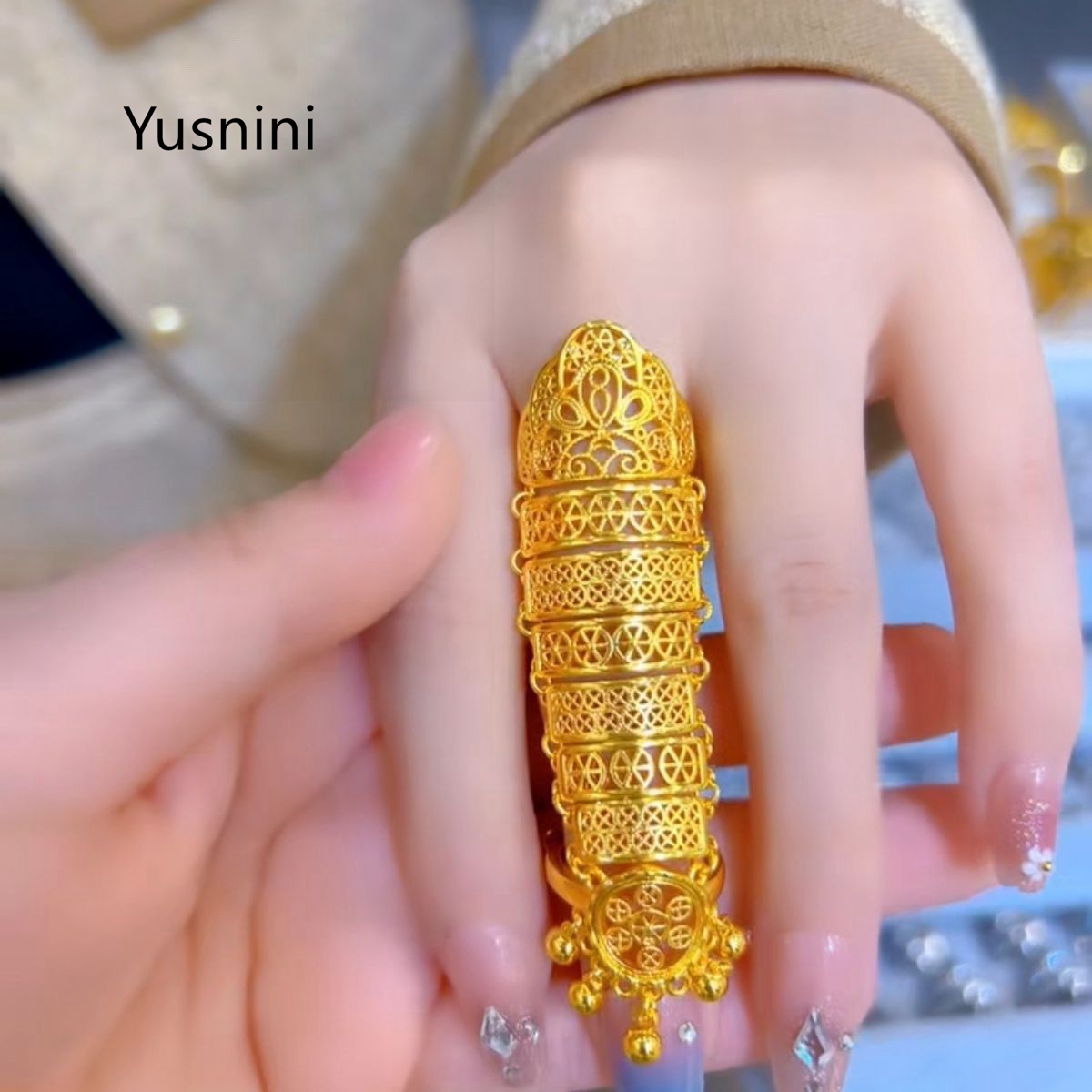 Statement Cocktail Ring - Perhiasan Dubai Baru Terlaris Cincin Wanita