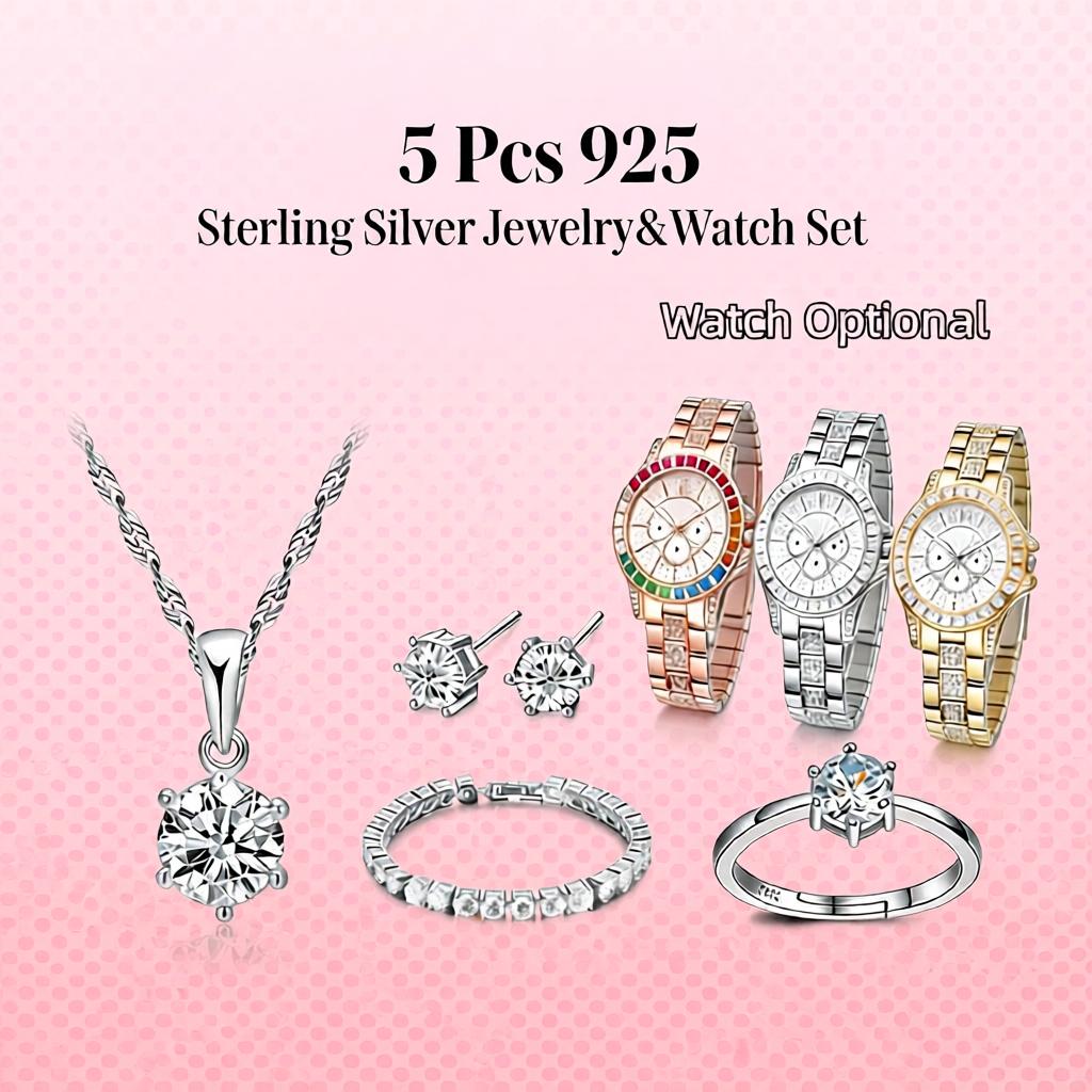 Set Jam Tangan Anting Kalung Z - Best Jewelry Watches For Women ulasan dan harga