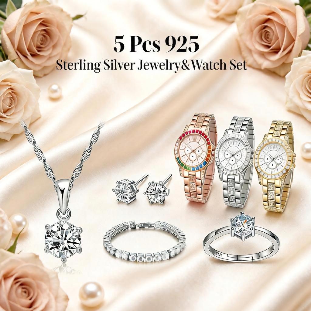 Set Jam Tangan Anting Kalung Z - Best Jewelry Watches For Women ulasan dan harga