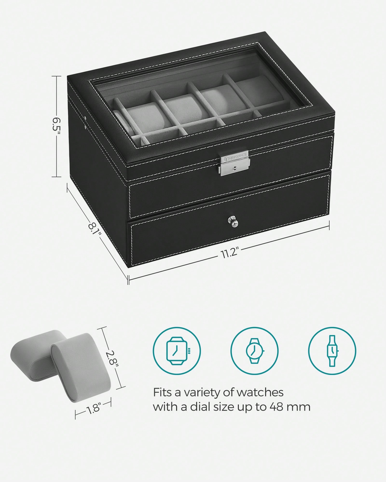 Kotak Jam Tangan 20 Slot denga - Jewelry And Watches Box ulasan dan harga