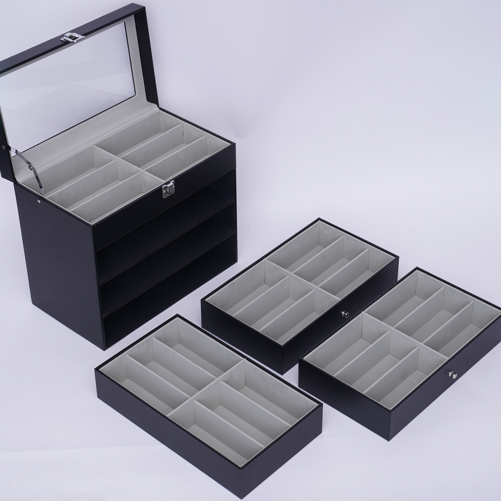 Kotak Penyimpanan Kacamata 4 L - Jewelry And Watches Box ulasan dan harga