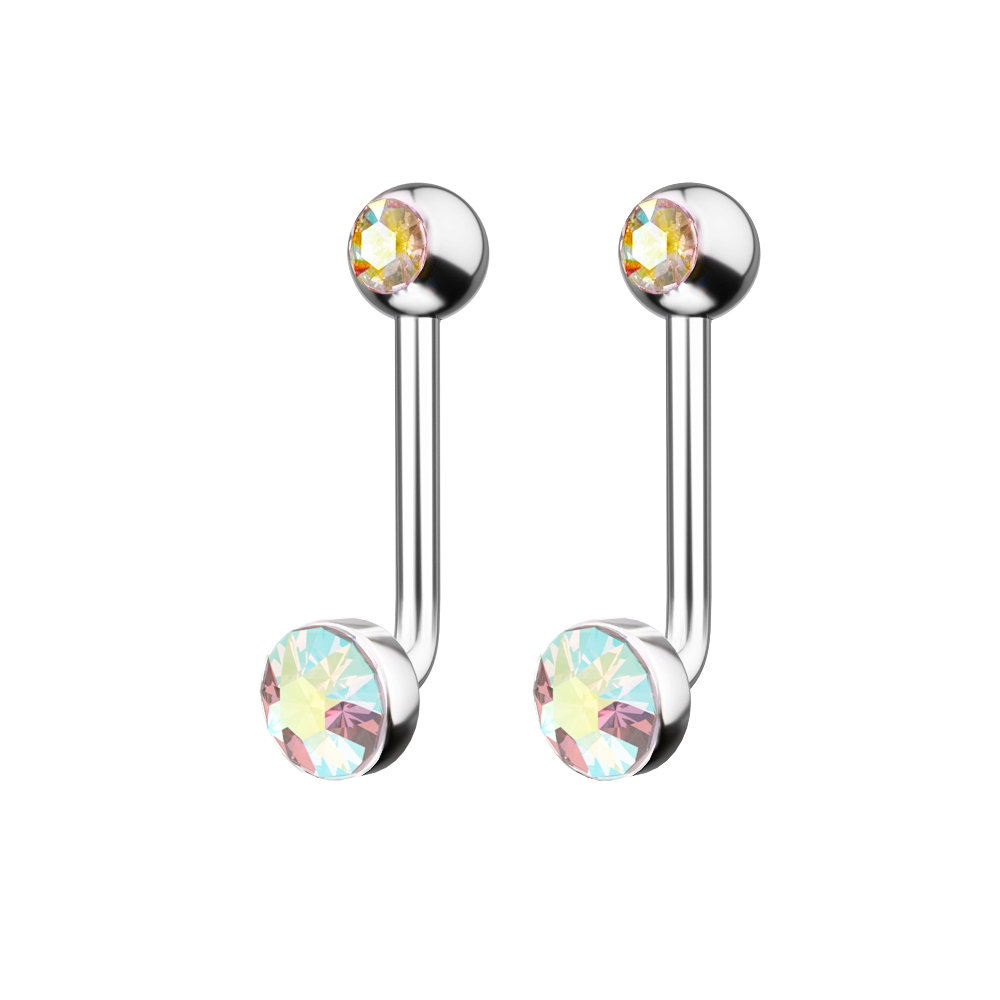 1 buah F136 Titanium 14G CZ pe - Christina Jewelry & Watches Marguerite Ørestik Forgyldt Sølv ulasan dan harga