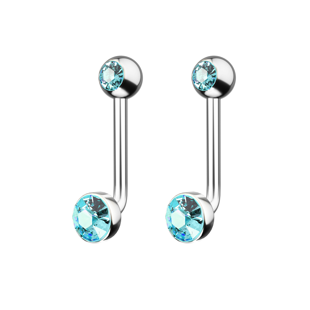 1 buah F136 Titanium 14G CZ pe - Christina Jewelry & Watches Marguerite Ørestik Forgyldt Sølv ulasan dan harga