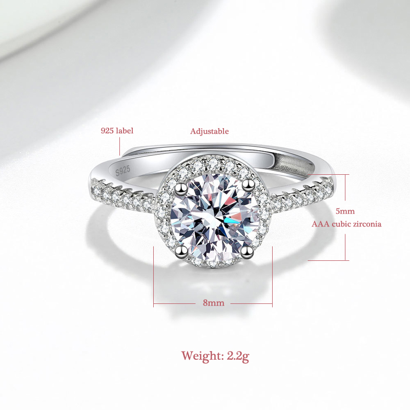 Cincin perak murni 925 baru ci - Statement Cocktail Ring ulasan dan harga
