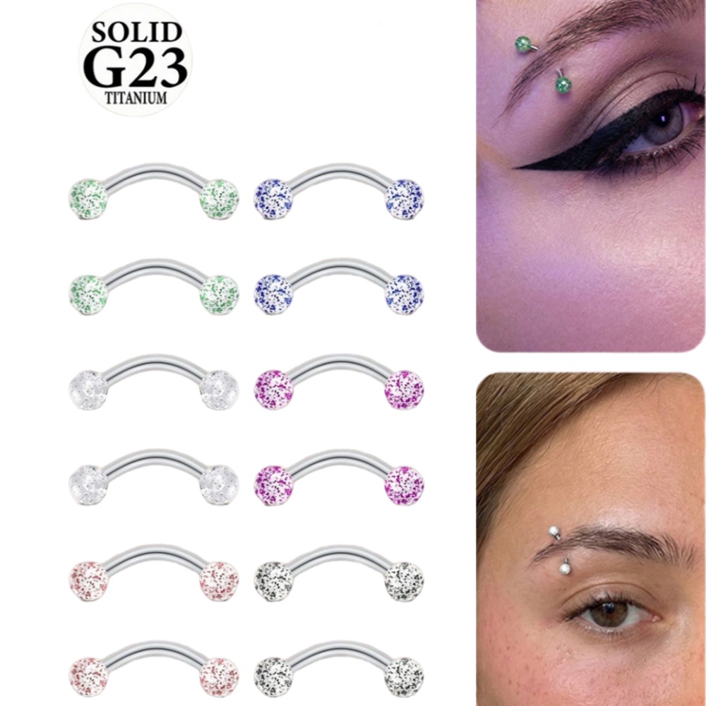 2PCS 16G 8/10mm Titanium Alloy - Christina Jewelry & Watches Marguerite Ørestik Forgyldt Sølv ulasan dan harga