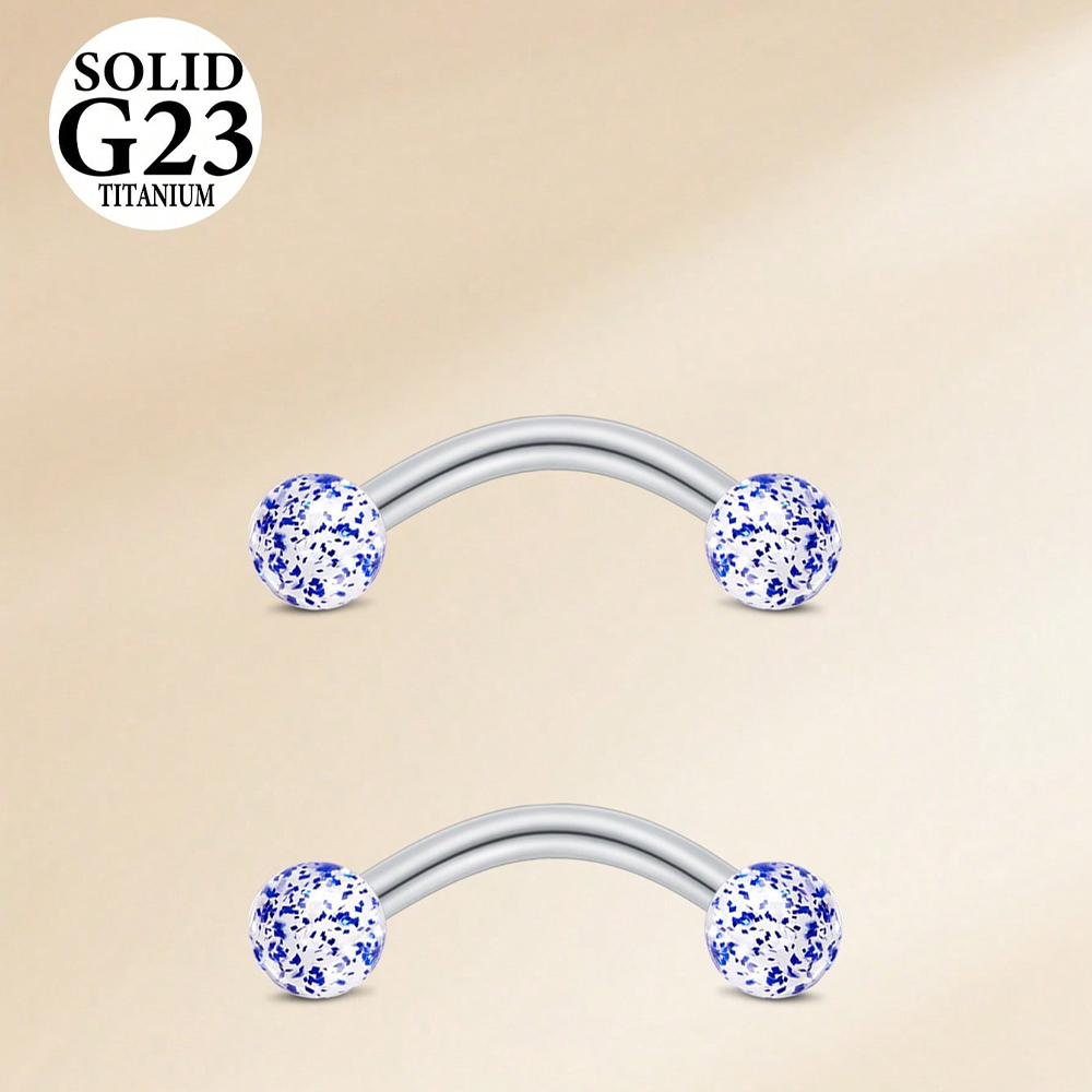 2PCS 16G 8/10mm Titanium Alloy - Christina Jewelry & Watches Marguerite Ørestik Forgyldt Sølv ulasan dan harga