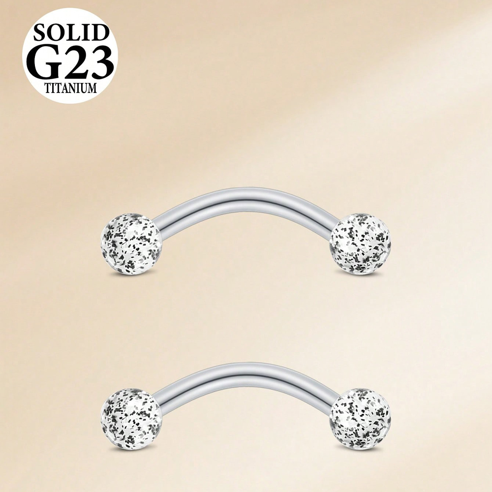2PCS 16G 8/10mm Titanium Alloy - Christina Jewelry & Watches Marguerite Ørestik Forgyldt Sølv ulasan dan harga