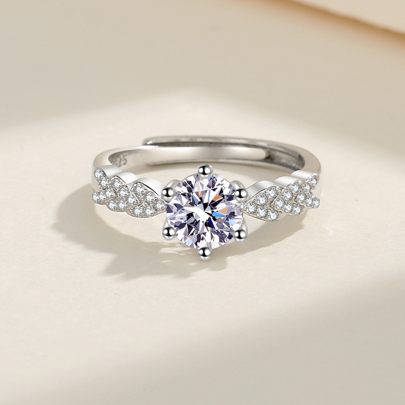 Cincin Perak Sterling 925 Mois - Statement Cocktail Ring ulasan dan harga