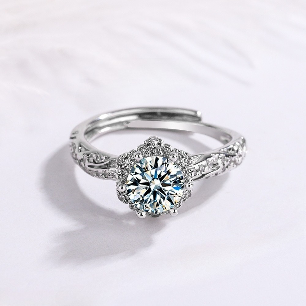Cincin Perak Sterling 925 Baru - Statement Cocktail Ring ulasan dan harga