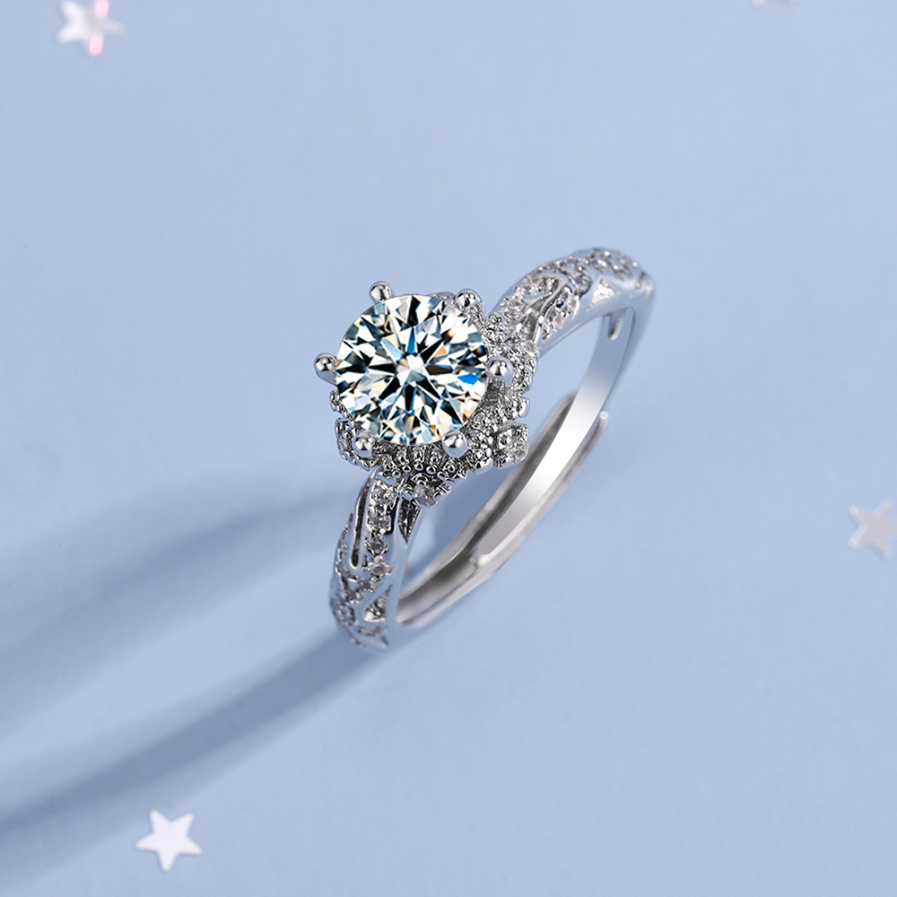Cincin Perak Sterling 925 Baru - Statement Cocktail Ring ulasan dan harga