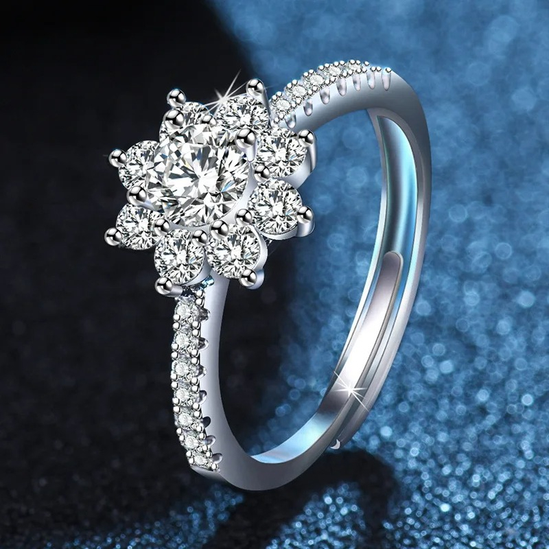 Cincin Perak Murni 925 Mewah S - Statement Cocktail Ring ulasan dan harga