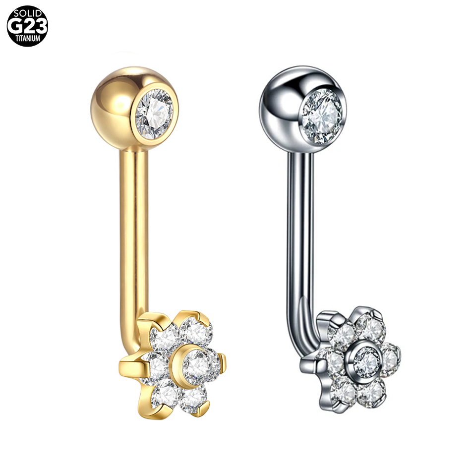 1 buah G23 bunga kristal Titan - Christina Jewelry & Watches Marguerite Ørestik Forgyldt Sølv ulasan dan harga