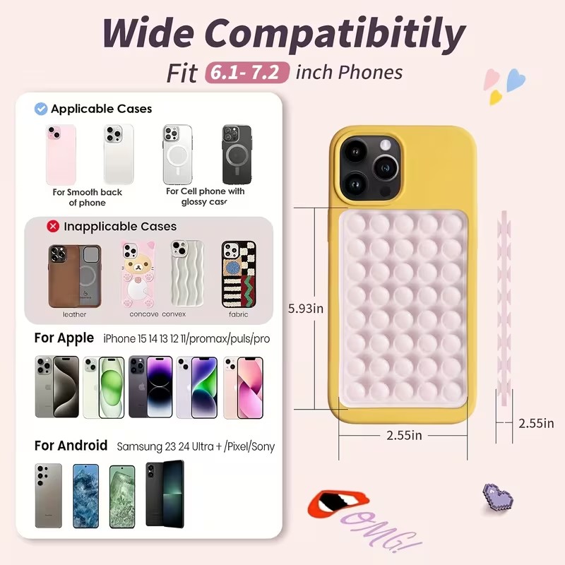 2-Pack Silicone Suction Phone  - Watches & Jewelry Tsukiu ulasan dan harga