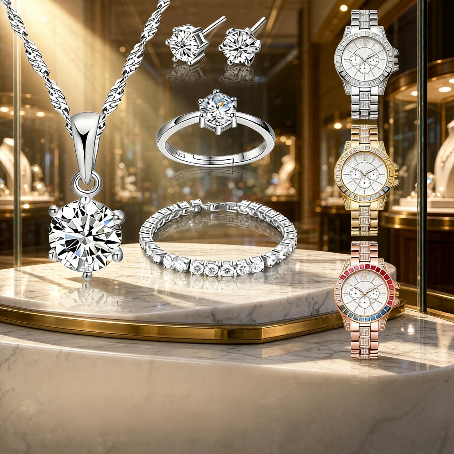 Set Perhiasan Mewah Kalung, Ci - Best Jewelry Watches For Women ulasan dan harga
