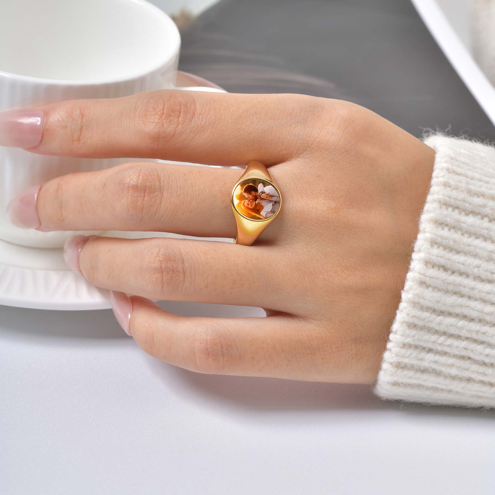 Cincin Foto Kustom untuk Wanit - Statement Cocktail Ring ulasan dan harga
