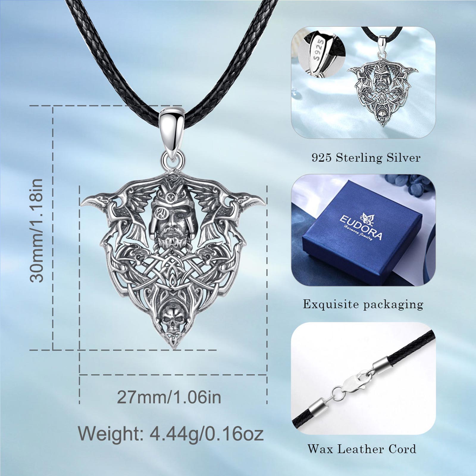 Eudora 925 Perak Murni Viking  - Wolf Jewelry & Watches Tampa Reviews ulasan dan harga