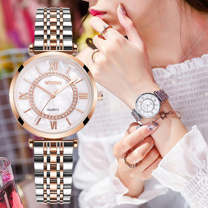 Jam tangan gelang kristal wani - Jewelry Diamond Watches ulasan dan harga