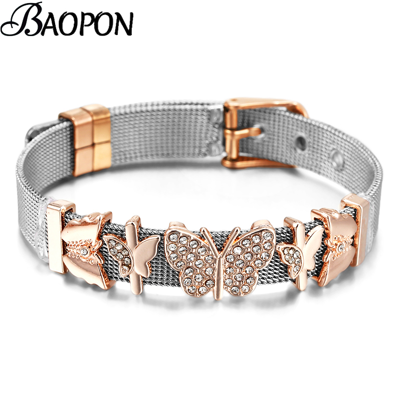 Gelang jaring baja tahan karat - Best Jewelry Watches For Women ulasan dan harga