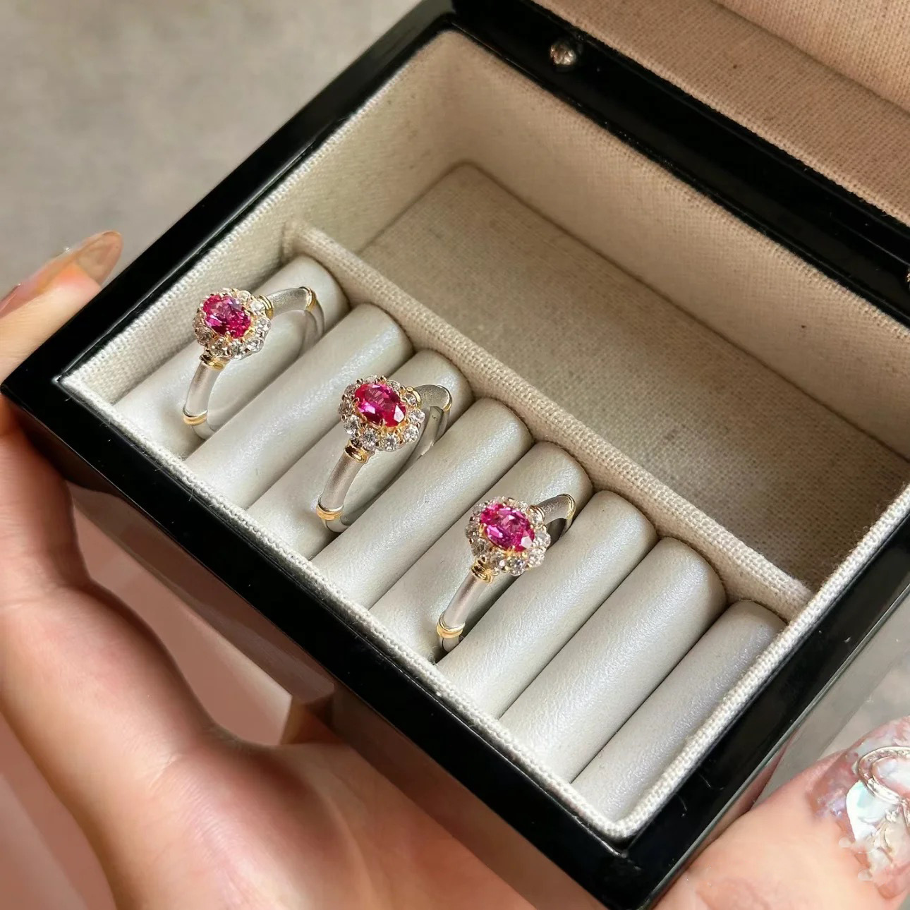 Cincin perak sterling S925 mew - Statement Cocktail Ring ulasan dan harga
