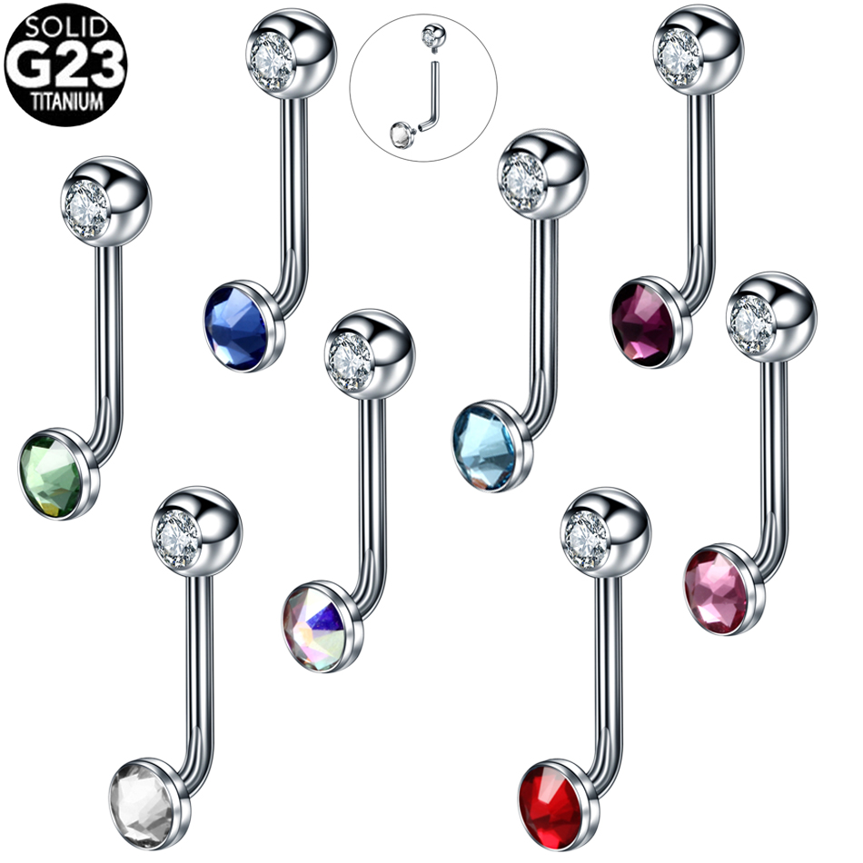 1 Buah G23 Perhiasan Tubuh VCH - Christina Jewelry & Watches Marguerite Ørestik Forgyldt Sølv ulasan dan harga