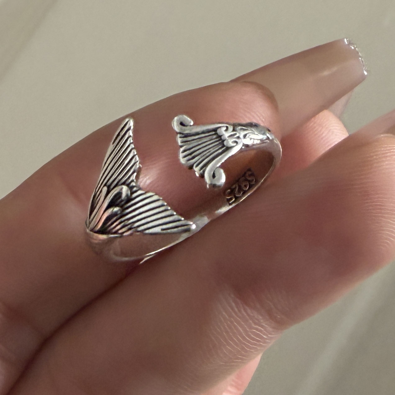 BF CLUB 925 Cincin Sterling un - Statement Cocktail Ring ulasan dan harga