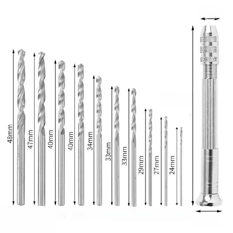 0.8-3.0mm Mini Hand Drill Alat - Watches & Jewelry Tsukiu ulasan dan harga