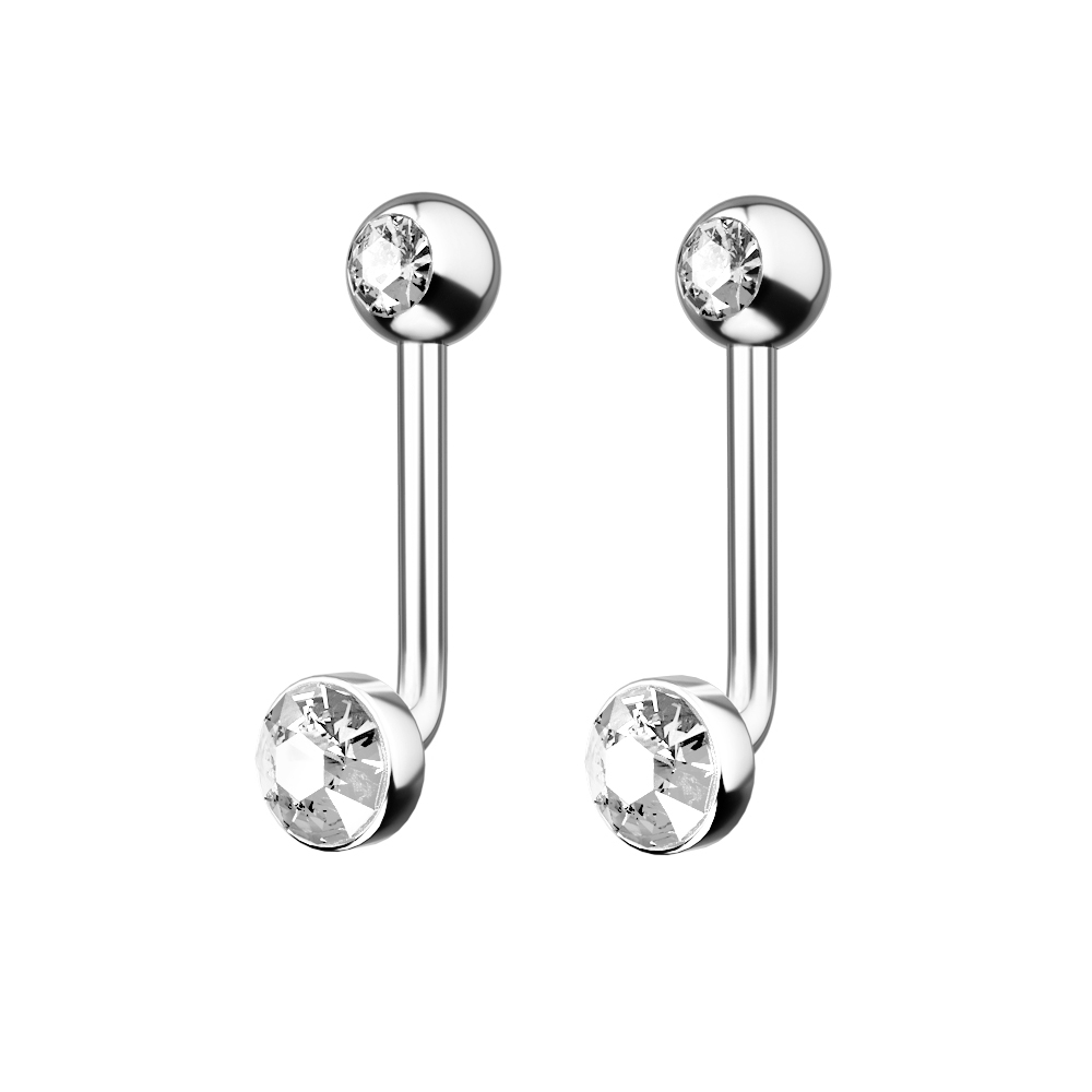 1PC G23 Titanium Permata Krist - Christina Jewelry & Watches Marguerite Ørestik Forgyldt Sølv ulasan dan harga
