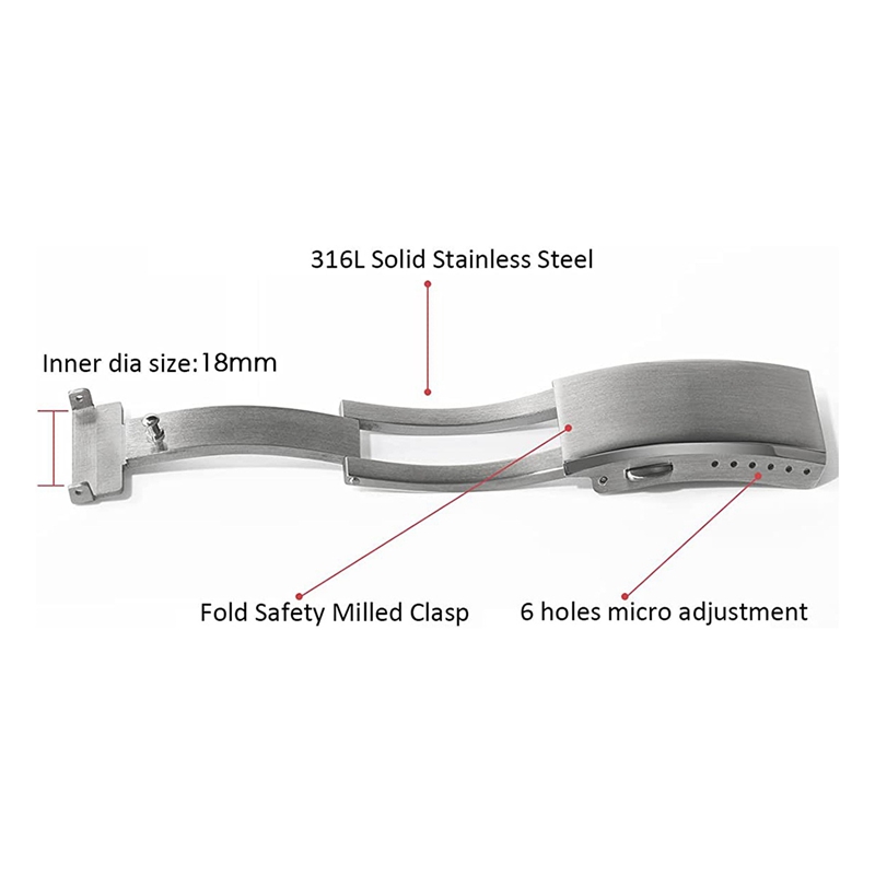 Gesper Jam Tangan Lipat Pengam - Watches & Jewelry Tsukiu ulasan dan harga