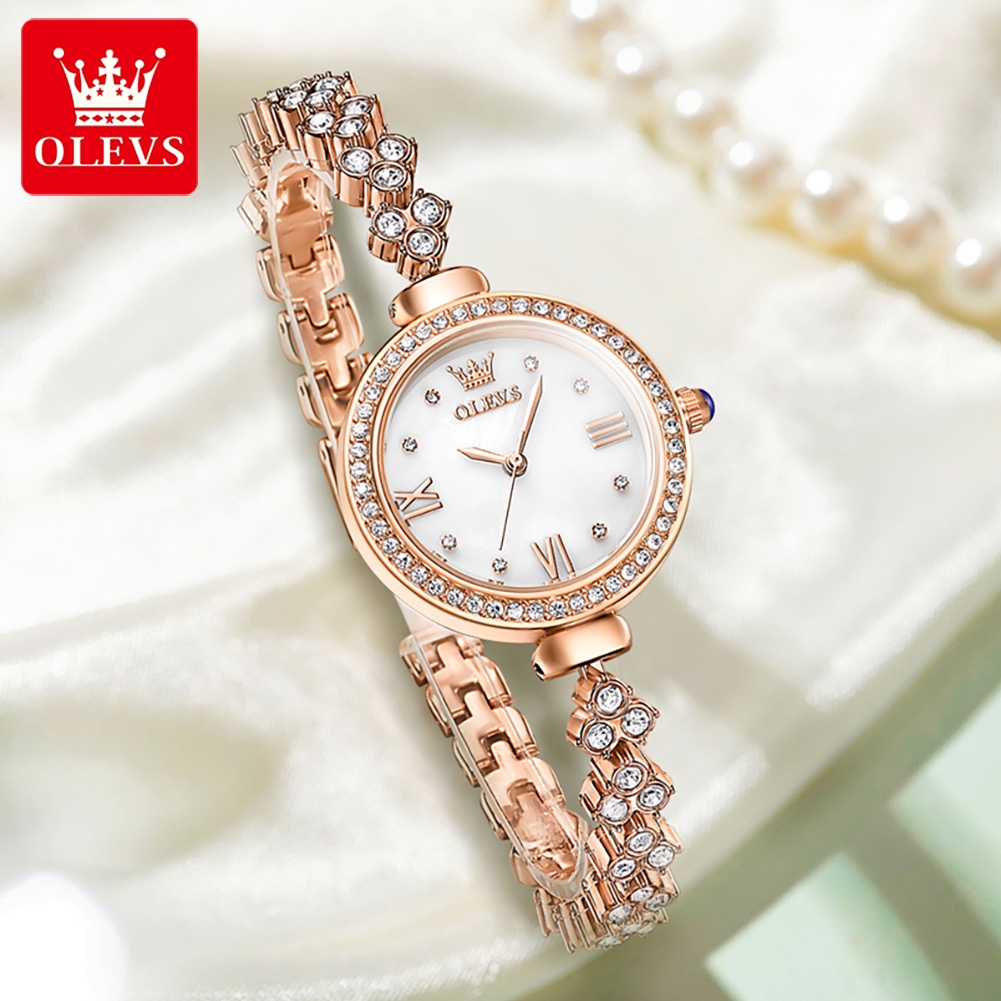 OLEVS jam tangan kuarsa wanita - Jewelry Diamond Watches ulasan dan harga