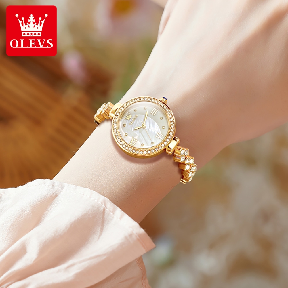 OLEVS jam tangan kuarsa wanita - Jewelry Diamond Watches ulasan dan harga